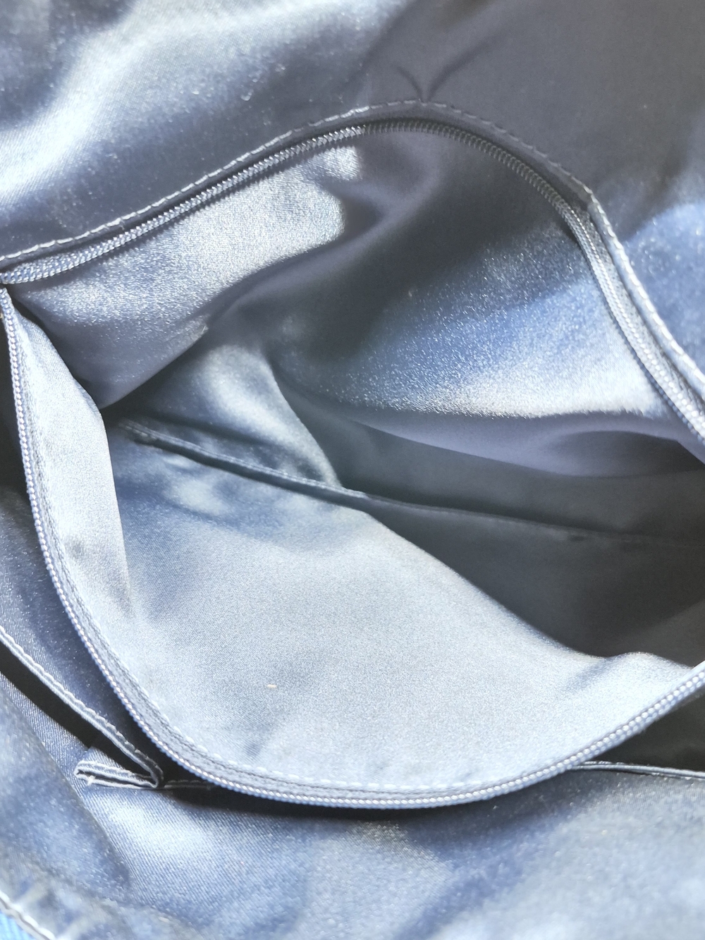 Coach Multicolor Signature Circle Satin Tote - Blue Trim - Picture 13 of 15